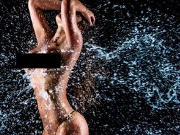 La foto de Ayelén Paleo, en topless y cubierta de agua La foto de Ayelén Paleo, en topless y cubierta de agua