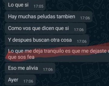 Como sos tan fea...: los misóginos audios de un hombre a una mujer tras ser rechazado