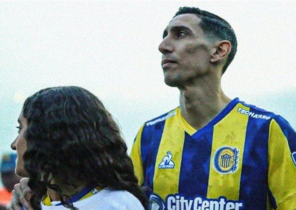 Ángel Di María junto a su hija