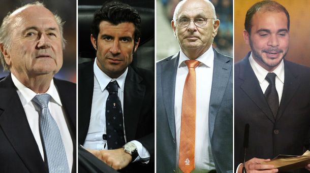 La FIFA oficializó las cuatro candidaturas para la presidencia