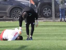 El delantero asustó a todos en la práctica El delantero asustó a todos en la práctica