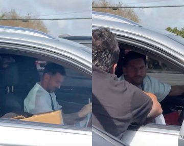 Se encontró a Lionel Messi en un semáforo y su reacción se volvió viral