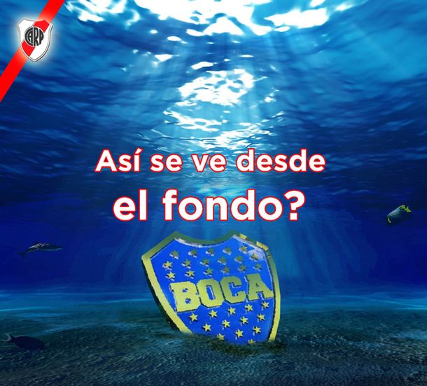 Luego de la caída de Boca llegaron los afiches de River