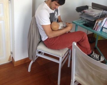 Darío Cvitanich ya practica para atender a su beba