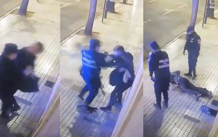 C&oacute;rdoba: polic&iacute;as noquean a un hombre y el video del episodio se hizo viral