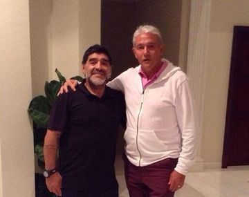 Burruchaga visitó a Maradona