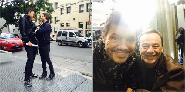 Tinelli, a pura selfie con famosos y políticos que participan de la gran apertura