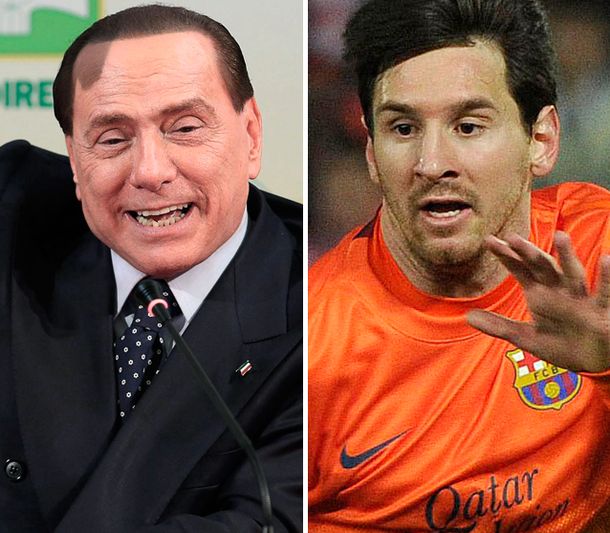 Berlusconi: A Messi hay que marcarlo hombre a hombre