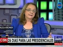 alicia kirchner: imagino a cristina aportando al pais alicia kirchner: imagino a cristina aportando al pais