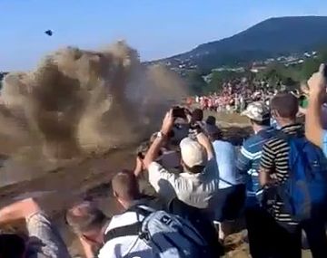El tanque de guerra que enchastró a una multitud en un desfile