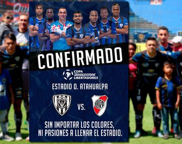 El rival de River en la Libertadores donará la recaudación para las víctimas del sismo en Ecuador