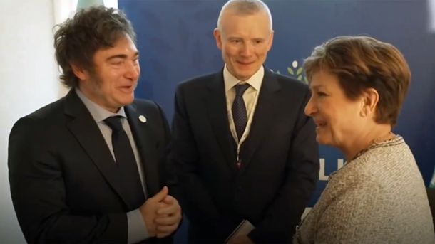 Javier Milei y Kristalina Georgieva se reunieron en el marco de la Cumbre del G7
