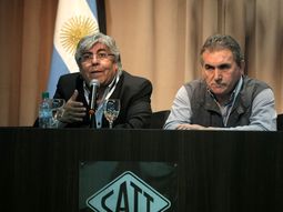 Hugo Moyano y Juan Carlos Schmid