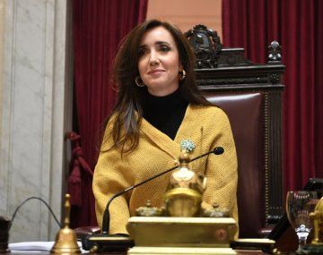 Victoria Villarruel, en el Senado.
