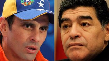 Capriles les contestó a Maradona Capriles les contestó a Maradona