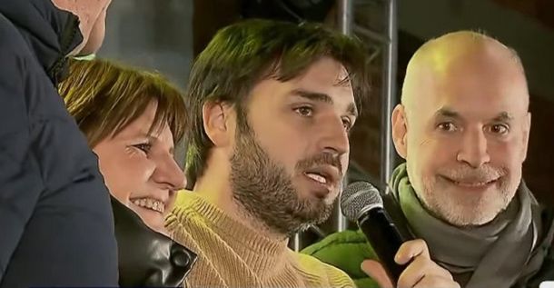 Bullrich y Rodríguez Larreta se mostraron juntos en Chubut, pero los militantes cantaron por uno de ellos