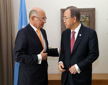 Timerman se reunió con Ban Ki-moon en Nueva York