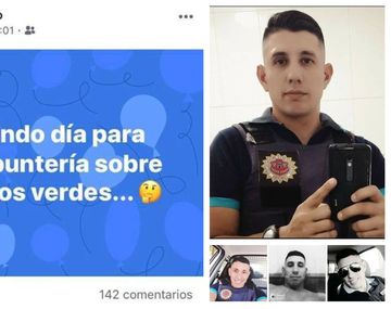 Gon Cordero se llama el agente del indignante posteo