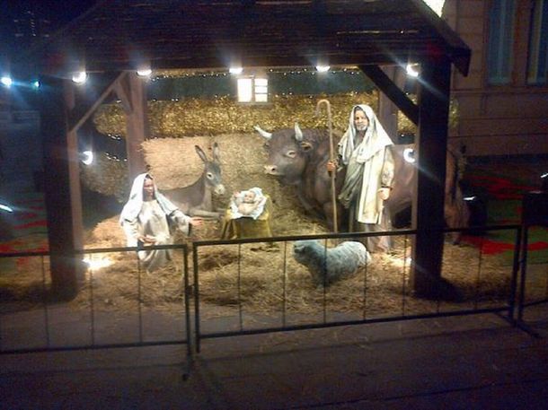 Cristina, navideña: mostró el pesebre de la Casa Rosada