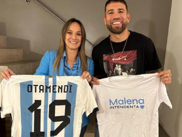Malena Intendenta: el mensaje de Nicolás Otamendi en apoyo a la candidatura de Galmarini en Tigre