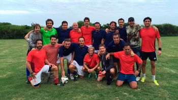 el divertido partido entre tinelli, suar, nacho viale y diego latorre en punta el divertido partido entre tinelli, suar, nacho viale y diego latorre en punta