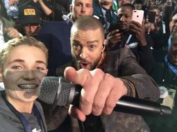 La selfie de Justin Timberlake La selfie de Justin Timberlake