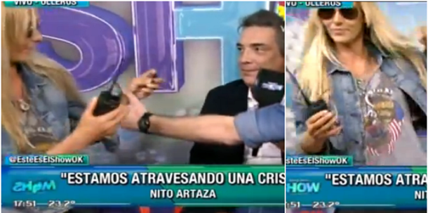 Silvina Scheffler abandonó un móvil y le dedicó una fuerte provocación a Nito Artaza