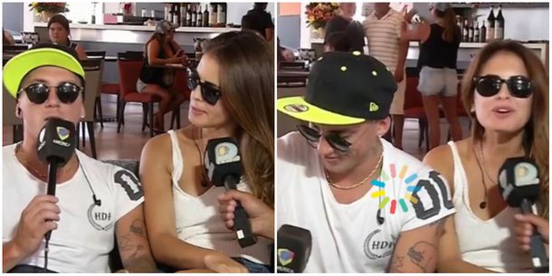 El Polaco y Silvina Luna