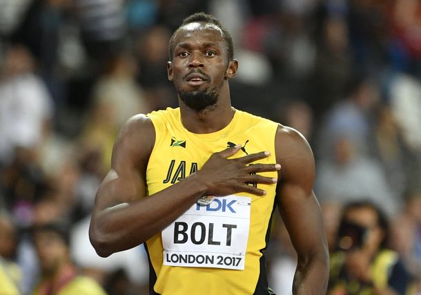 Bolt salió tercero en su última carrera de 100 metros