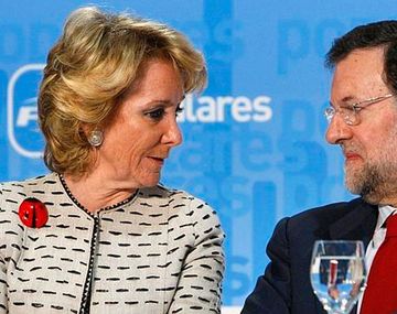 Esperanza Aguirre y Mariano Rajoy