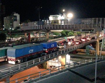 La congestión llegaba a la avenida 9 de julio