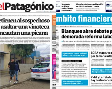 Tapas de diarios del miércoles 27 de febrero de 2018