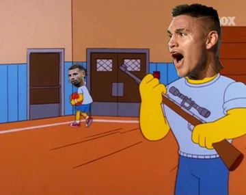Los memes por la pelea de Cardona con Alcaraz en Racing-Atlético Tucumán