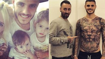 El increíble tatuaje que se hizo Icardi por sus hijas Francesca e Isabella El increíble tatuaje que se hizo Icardi por sus hijas Francesca e Isabella