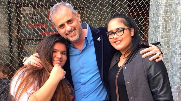 Jorge Rial y sus hijas Morena y Rocío