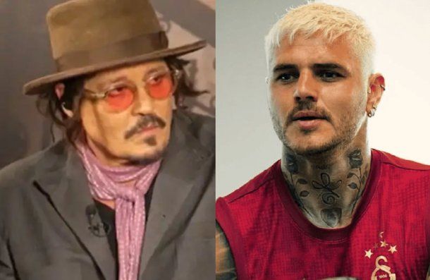 La llamativa reacción de Johnny Depp cuando le preguntaron si conocía a Mauro Icardi.