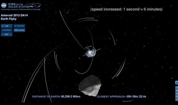 Un asteroide pasará este viernes raspando la Tierra