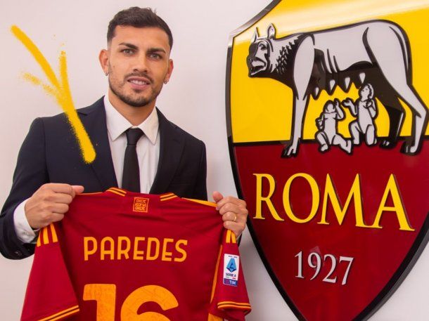 Leandro Paredes fue presentado en la Roma: el histórico número que usará
