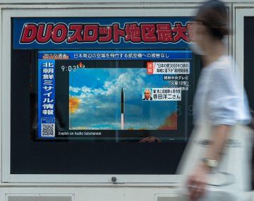 Sirenas y llamado a refugiarse: pánico en Japón por un misil que lanzó Corea del Norte