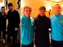 marcelo tinelli, de viaje por europa, visito al kun agüero marcelo tinelli, de viaje por europa, visito al kun agüero