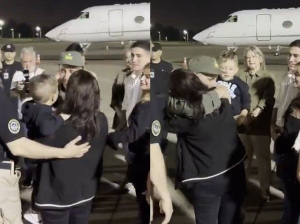 Esperado abrazo: Nahuel Gallo volvió al país tras más de un año detenido en Venezuela