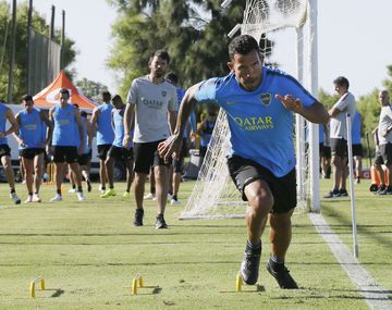 El Apache, en plena pretemporada (Foto: Prensa Boca)