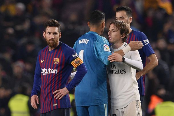 Lionel Messi y Luka Modric