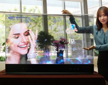 Conocé la increíble pantalla transparente de Samsung