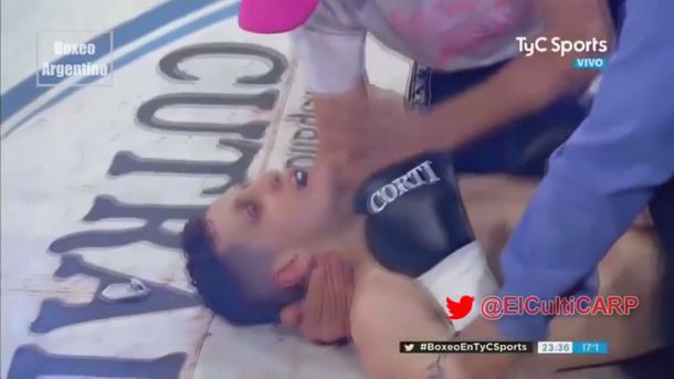 VIDEO: El KO al hijo de Látigo Coggi