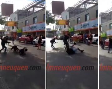 Dos grupos de jóvenes se golpearon brutalmente a la salida de un boliche en Neuquén.