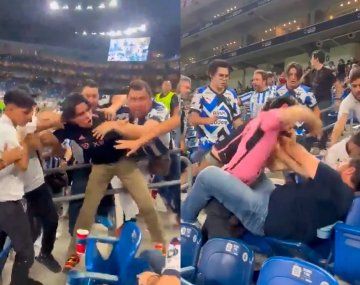 Brutal pelea entre hinchas de Inter Miami y Monterrey