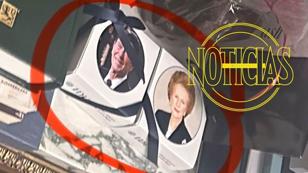 La foto de Margaret Thatcher que acompaña a Javier Milei en su despacho Casa Rosada. Foto: Revista Noticias. La foto de Margaret Thatcher que acompaña a Javier Milei en su despacho Casa Rosada. Foto: Revista Noticias. 