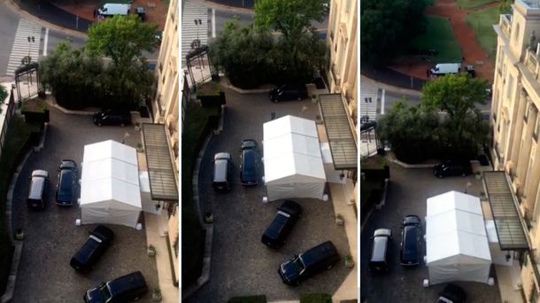 Así esperaba la Bestia a Obama en el Palacio Bosch