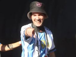 Pablo Grillo en Plaza de Mayo. Pablo Grillo en Plaza de Mayo.